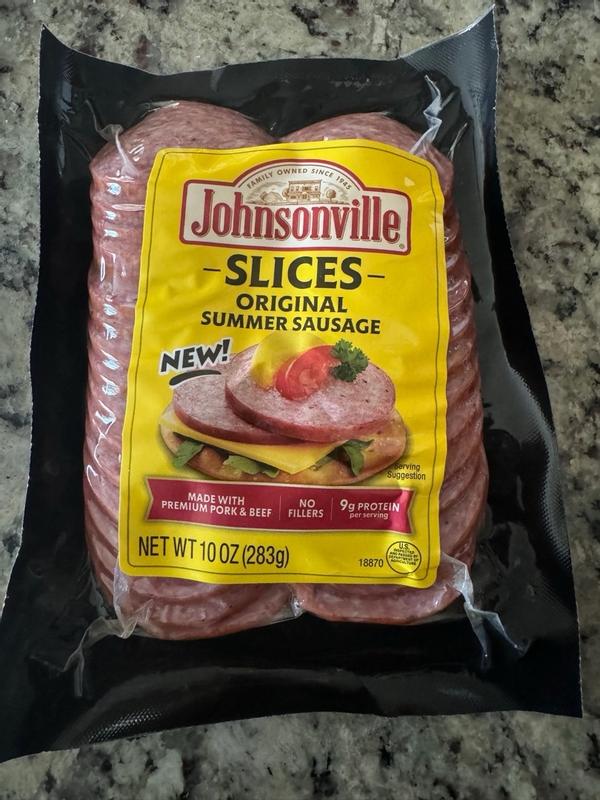 Johnsonville Original Summer Sausage Slices, 10 oz Meijer