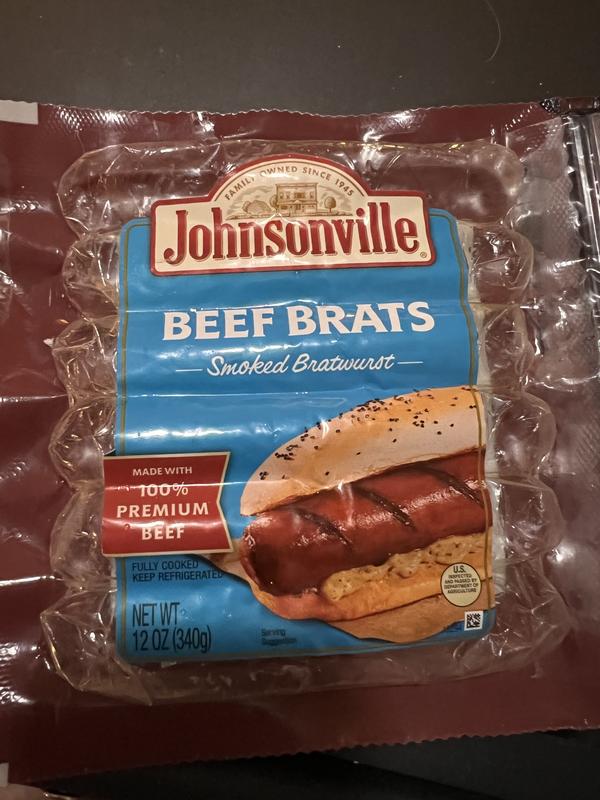 Smoked Beef Brats Links Johnsonville