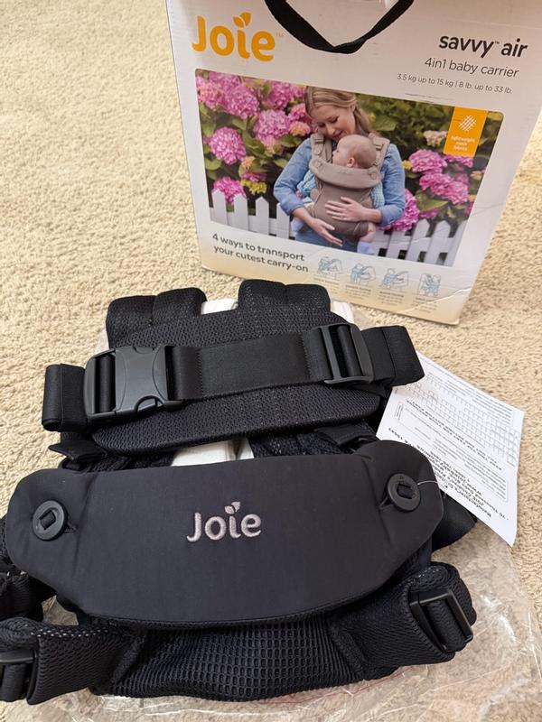 Joie Savvy Air 4-in-1 Carrier | Breathable Mesh Babywearing