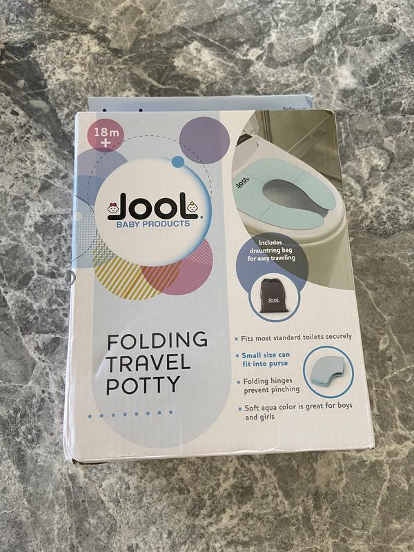 Jool Baby Folding Travel Potty Seat with Travel Bag in Aqua