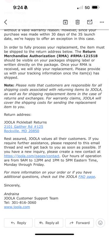 Photo submitted with review of product