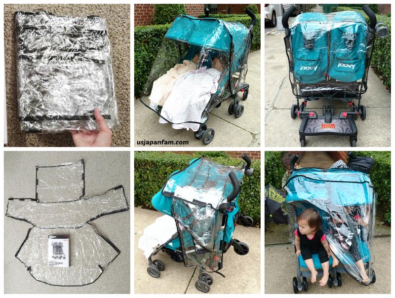 joovy double stroller rain cover