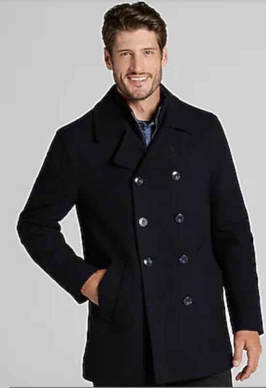 Jos. A. Bank Tailored Fit Classic Peacoat - Big & Tall CLEARANCE