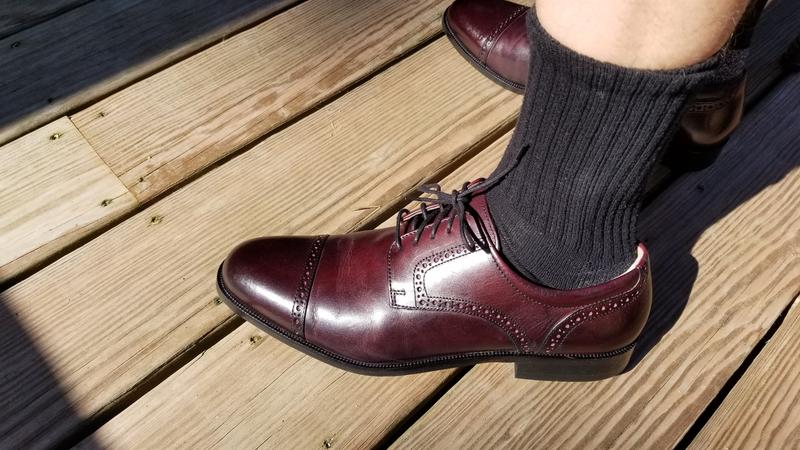 Johnston & Murphy Harmon Cap Toe Oxfords - Burgundy Johnston & Murphy Harmon Cap Toe Oxfords - 8.5 D Width  main image 3