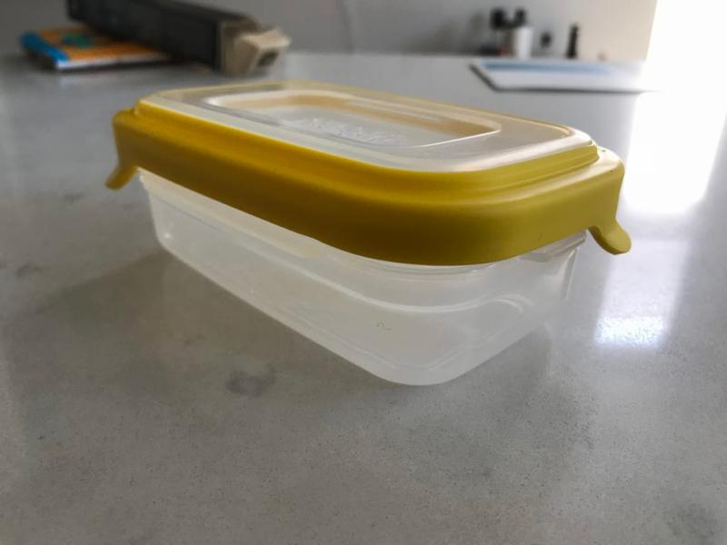 This shows how the top got warped and no longer closes properly