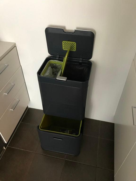 Kitchen Trash Cans Storage & Organization JOSEPH JOSEPH 7030002GP TOTEM 60L Intelligent Waste