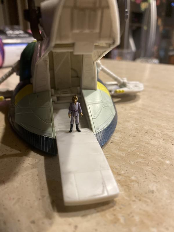 Back door opens and ramp slides out