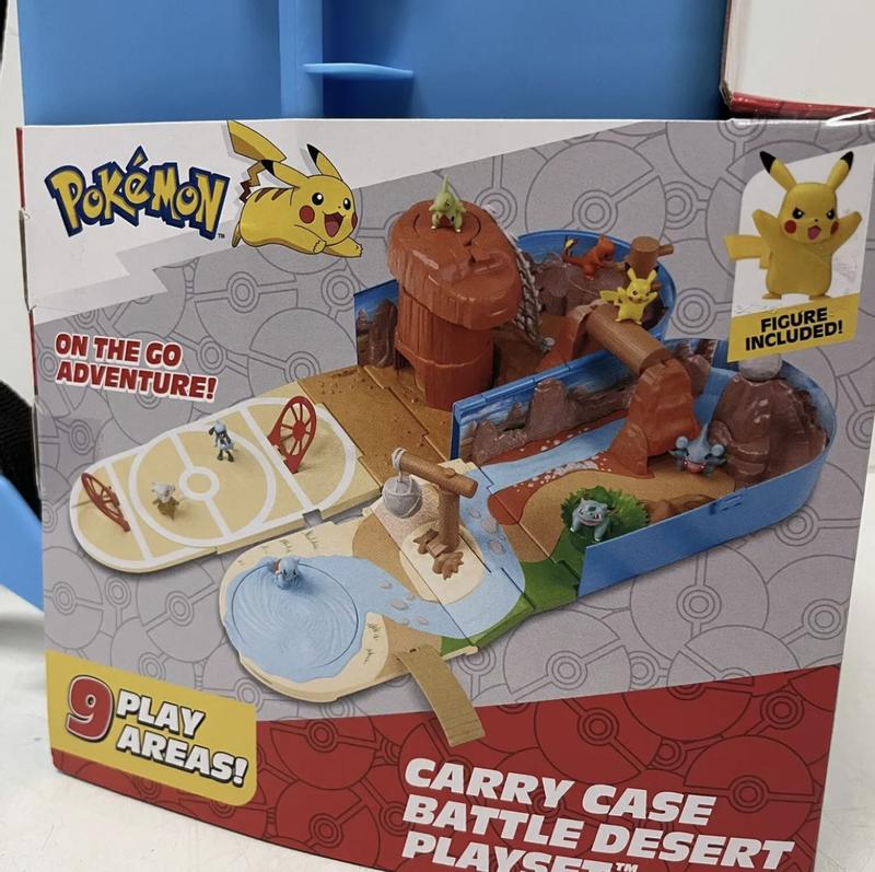 FIGHTING PIKACHU on the Pokemon Stadium Battle Carry Case Playset! Lego 