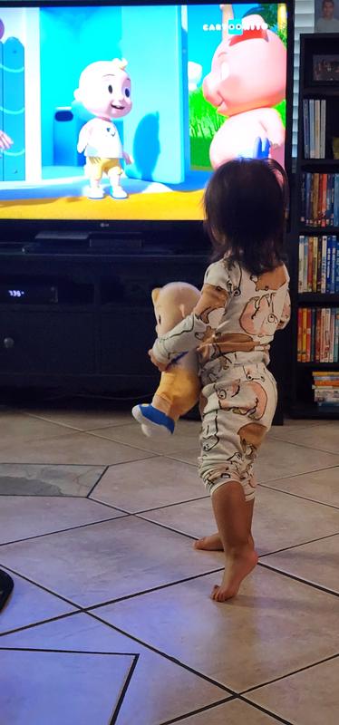 She won't let go of him.