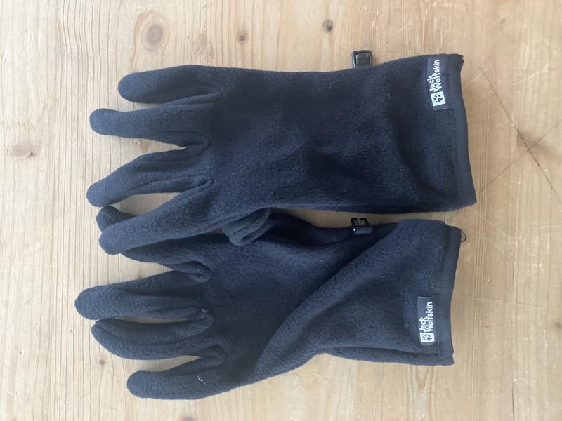 Fleece-Handschuhe black - KASKADEN JACK WOLFSKIN XL GLOVE - –