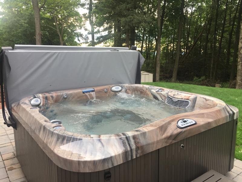 J-355™ Hot Tub with Comfort Lounge Seating and Cool Down Seat
