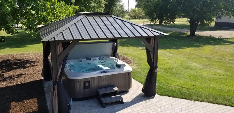 J-355™ Hot Tub with Comfort Lounge Seating and Cool Down Seat