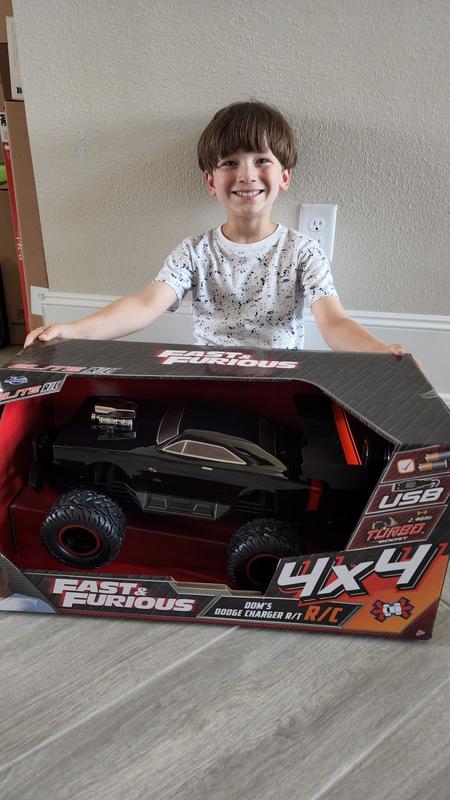 Excited over his new toy!