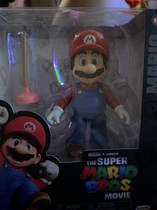 The Super Mario Bros. Movie - 5 Figure Series - Mario Figure with Plunger  Accessory