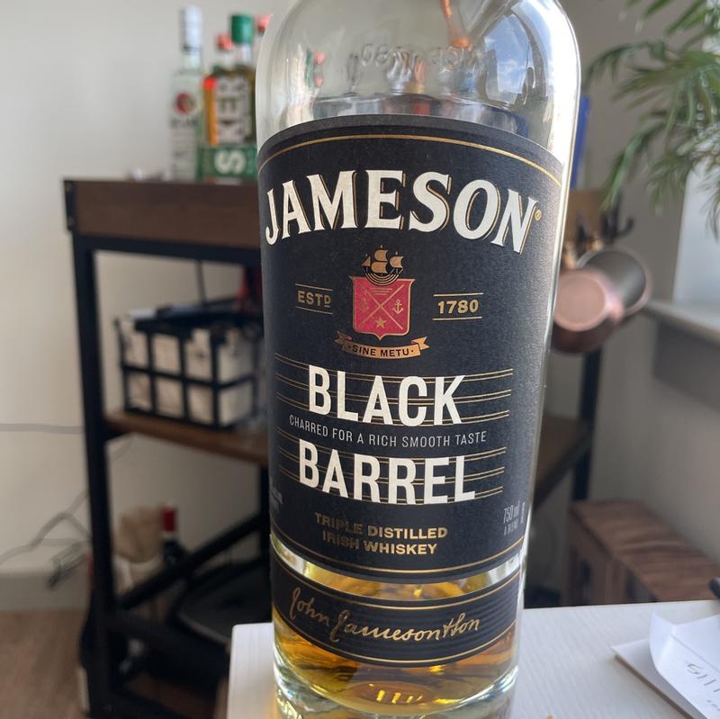 Jameson Whiskey Irish Triple Distilled Black Barrel 80 Proof