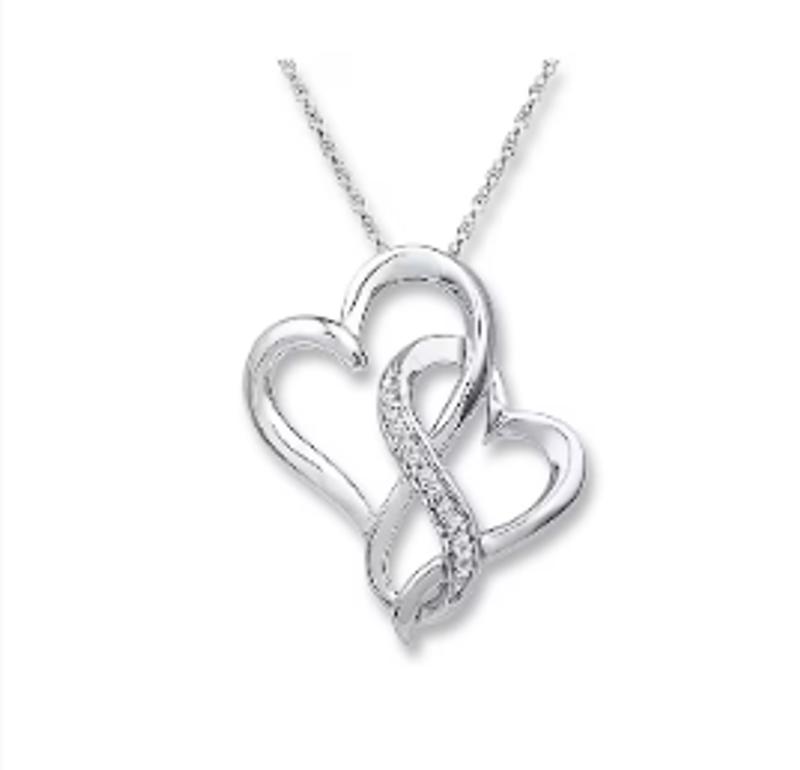 Kay jewelers deals 2 heart necklace