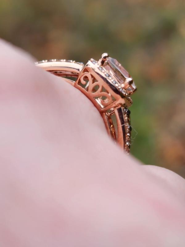 Pink and chocolate hot sale diamond rings