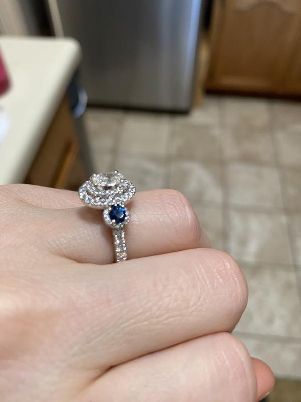 Sapphire Engagement Vera Wang Blue Diamond Collection Vera Wang