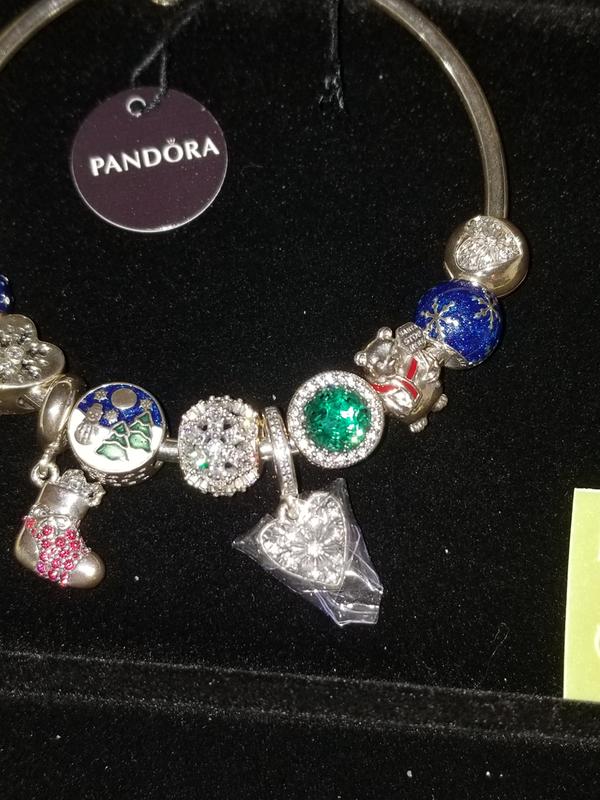 Pandora Christmas Bracelet 20 Charms Present Santa Sleigh Biltmore