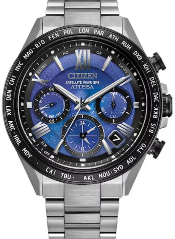 Citizen Attesa UNITE with BLUE Chronograph Men's Watch CC4075-50L