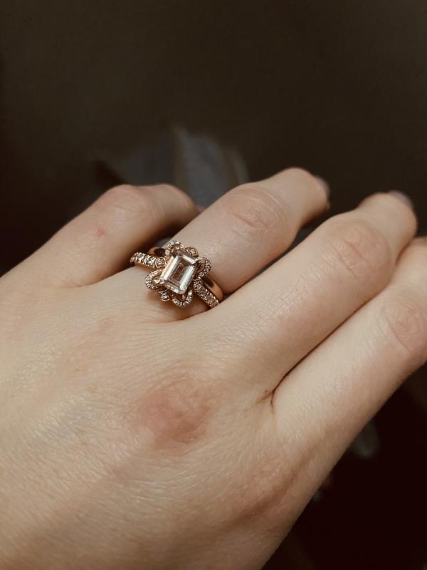 Jared morganite store rose gold ring