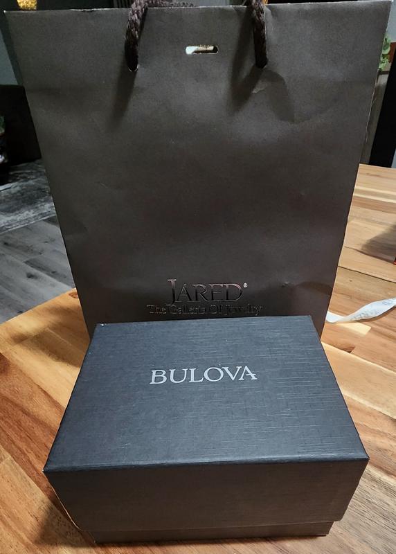 Bulova Crystal Watch Boxed Set with Circle Necklace 96X148 Bulova Crystal Watch Boxed Set with Circle Necklace 96X148