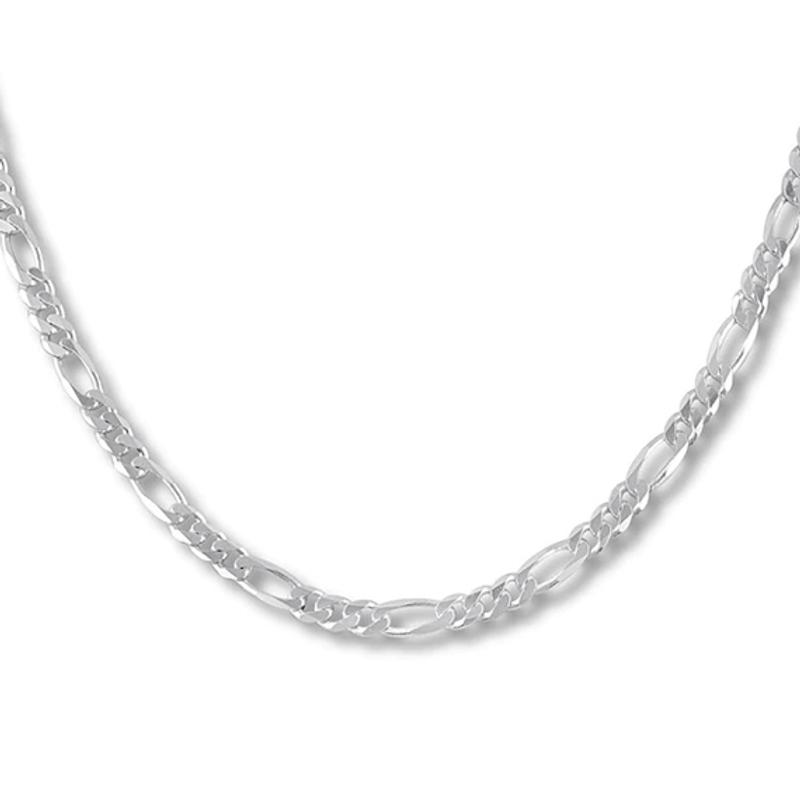 Silver figaro chain deals mens