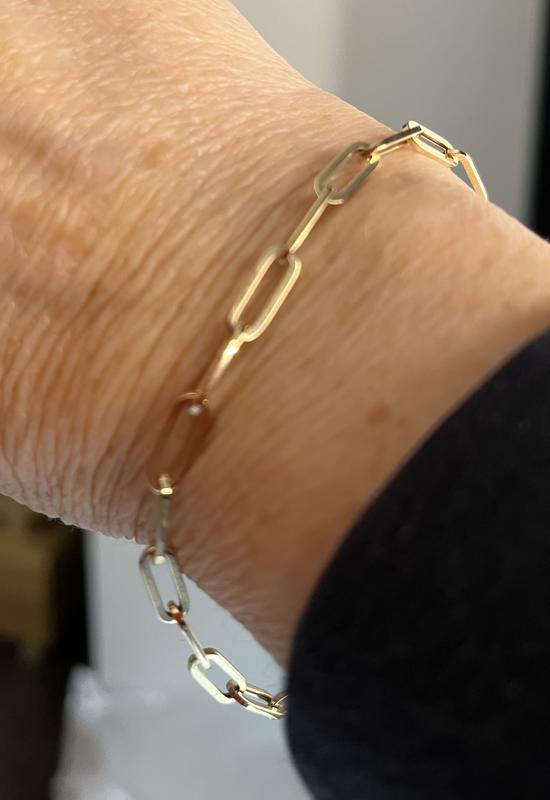 Paperclip Chain Bracelet Set 3pc - A New Day™ Gold