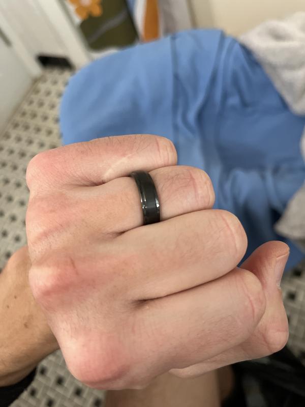 6mm black wedding deals band