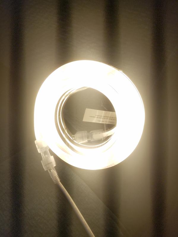 Enbrighten Indoor/Outdoor 24-ft Integrated LED Warm White Rope Light ...