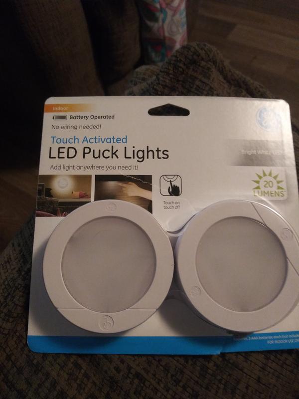 Ge 2pk Led Battery Operated Puck Lights : Target