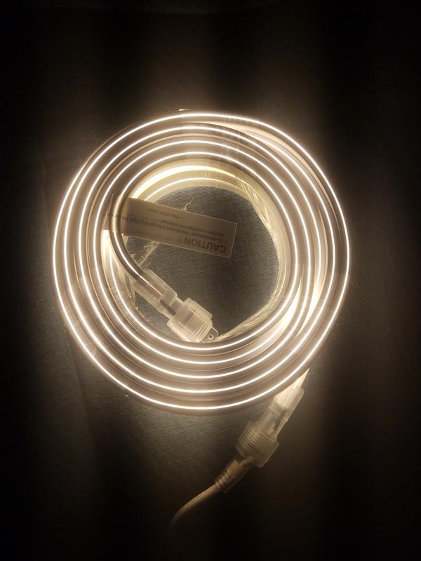 Enbrighten Indoor/Outdoor 24-ft Integrated LED Warm White Rope Light ...