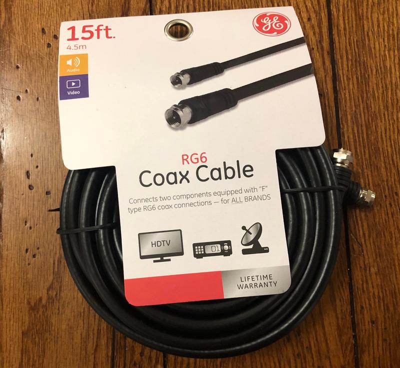GE RG6 Coax Cable