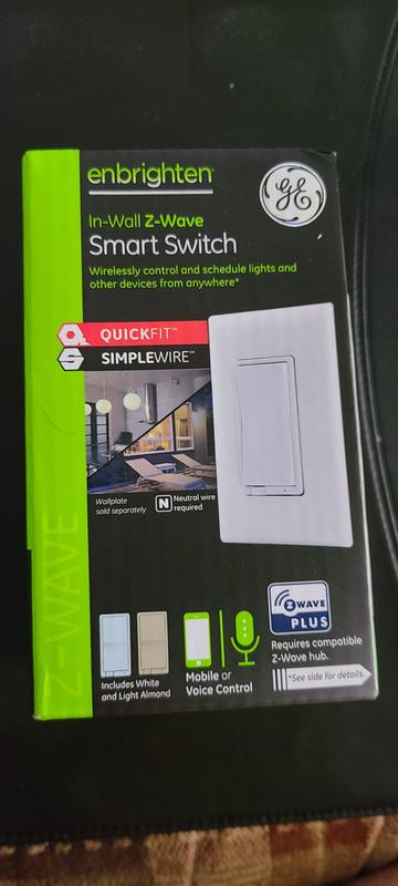 Enbrighten Z-Wave Direct-Wire Outdoor/Indoor Smart Switch, 40 Amp, Gray