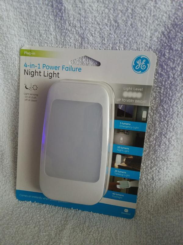 GE 4in1 Power Failure LED Night Light