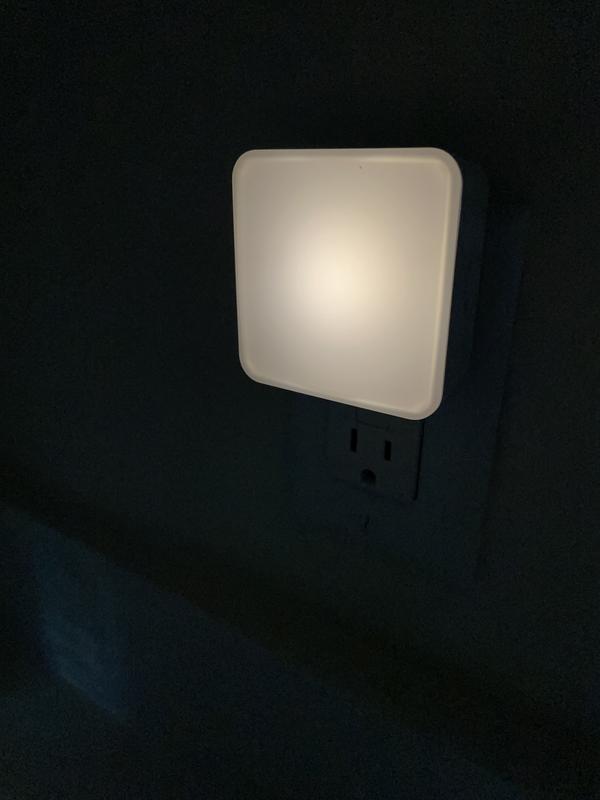 Enbrighten Dimmable White LED Auto On/Off Night Light 70421-T1 at Lowes.com