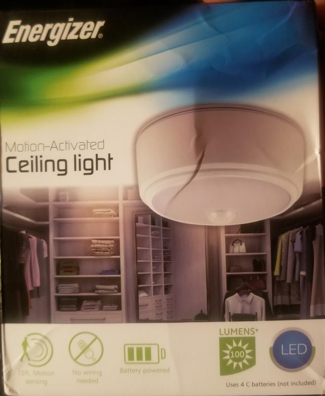 Energizer motion deals activated ceiling light