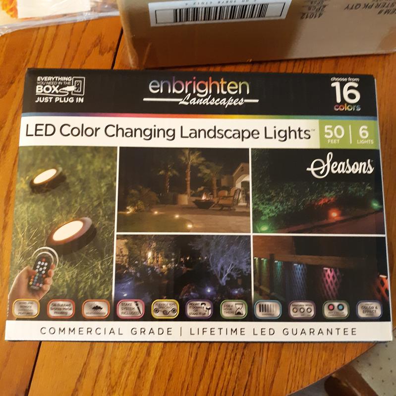Enbrighten 6-Bulb 50 ft. Bronze Outdoor Integrated LED 2200K Color