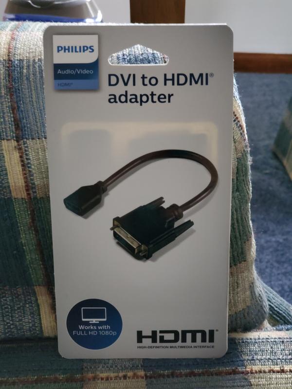 Super sale Philips DVI to HDMI Pigtail Adapter Black