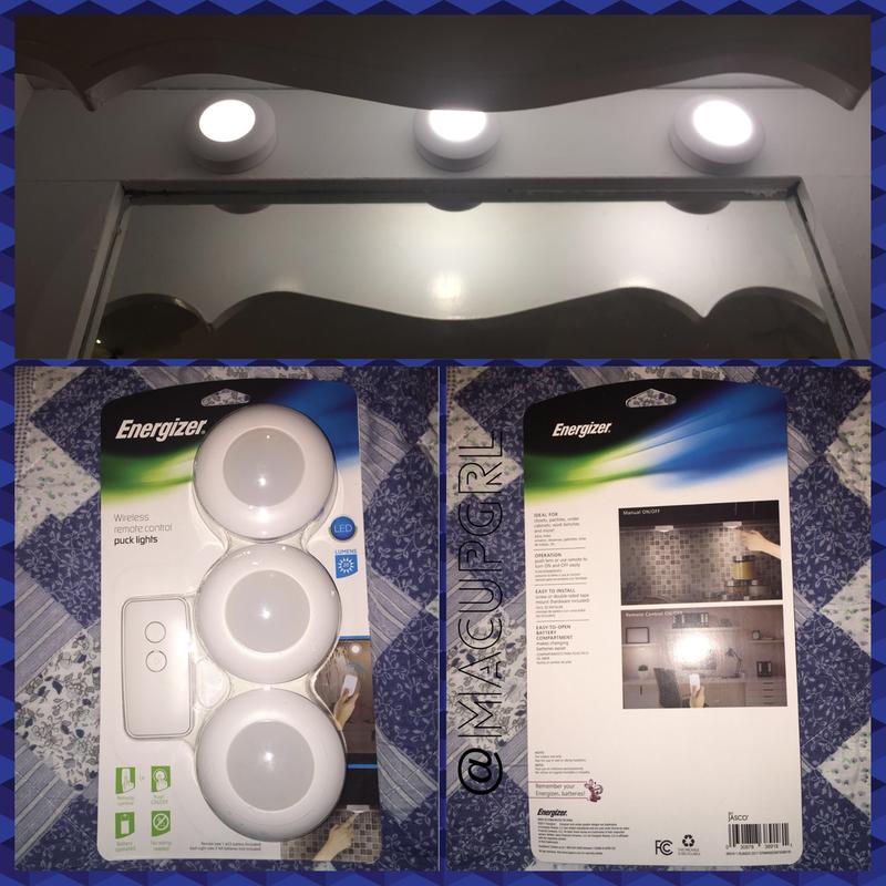 Energizer 3pk LED Puck Light Wireless Color Changing Cabinet Lights with  Remote White