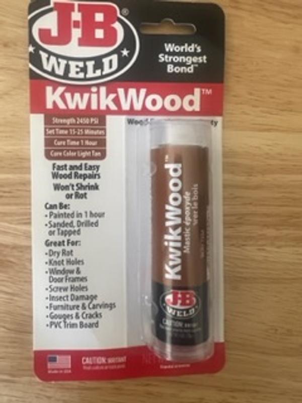 J-B Weld KwikWood Epoxy Putty Stick - 1 oz