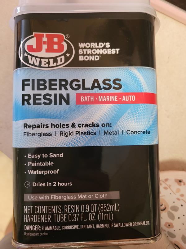 J-B WELD 1-Gallon Heavy Duty, Waterproof Interior/Exterior Yellow Fiberglass  Resin Repair in the Patching & Spackling Compound department at