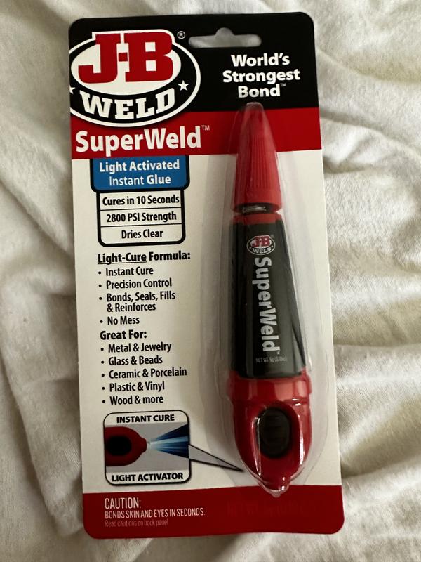 J-B Weld 33301 SuperWeld Light-Activated Instant Glue, Multi