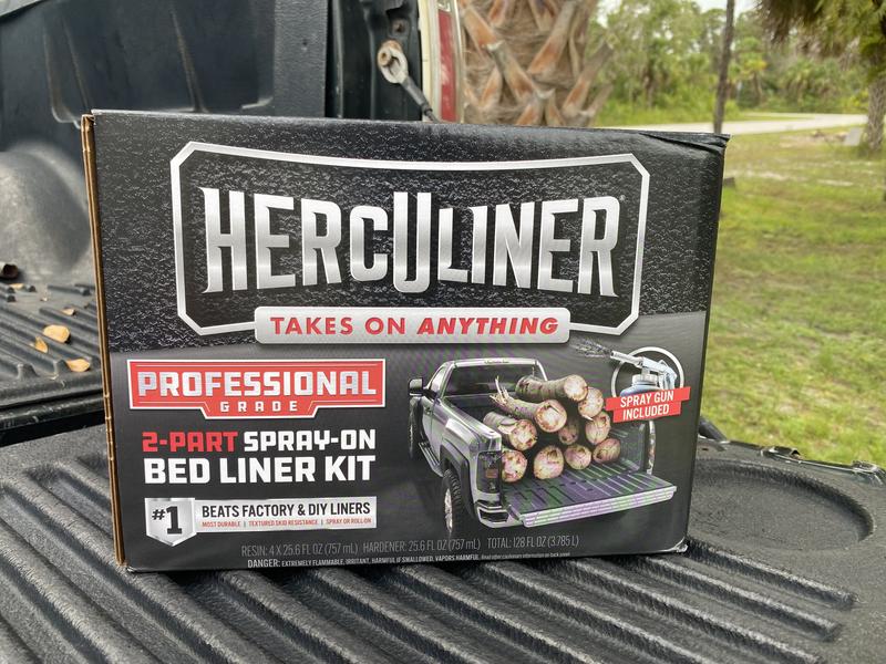 Herculiner Black Truck Bed Liner Spray, 15 oz.