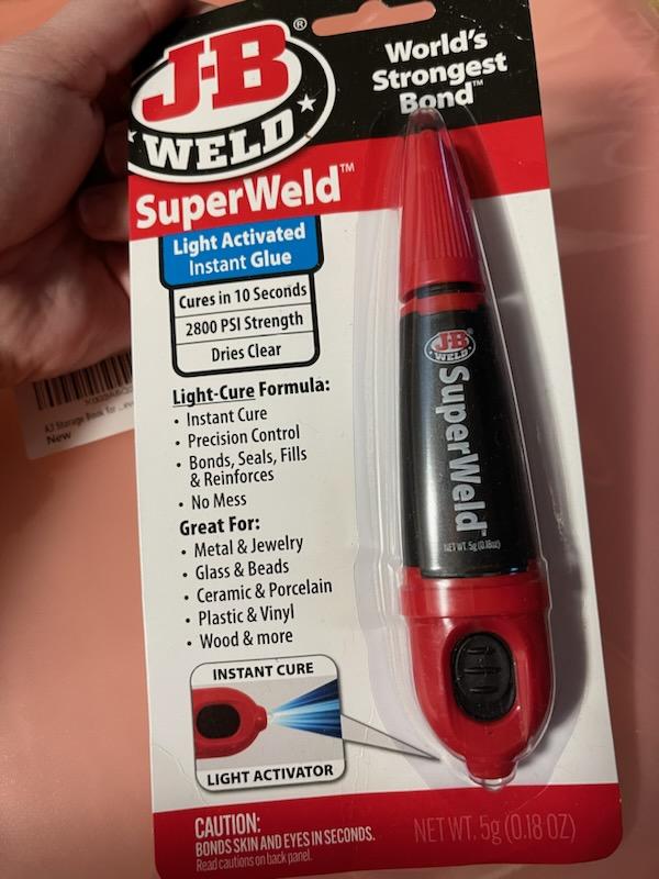 0.18 oz. SuperWeld Light Activated Glue