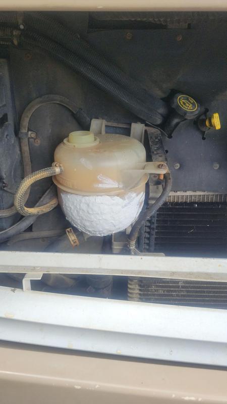 Solid layer of PlasticWeld, held for 900 miles after curing.