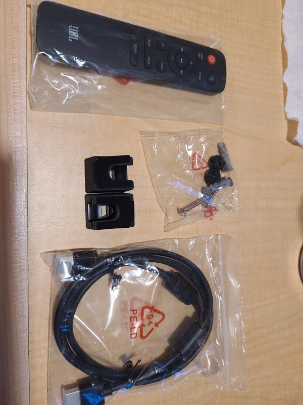 various accessories, including wall-mount kit