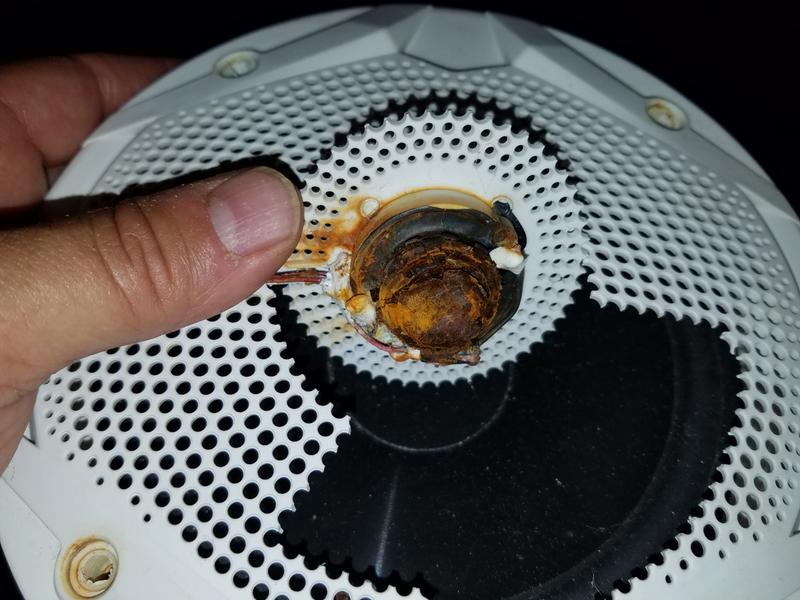 Tweeter corroded