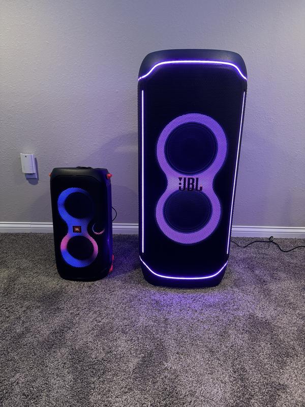 Partybox ultimate next to my 110