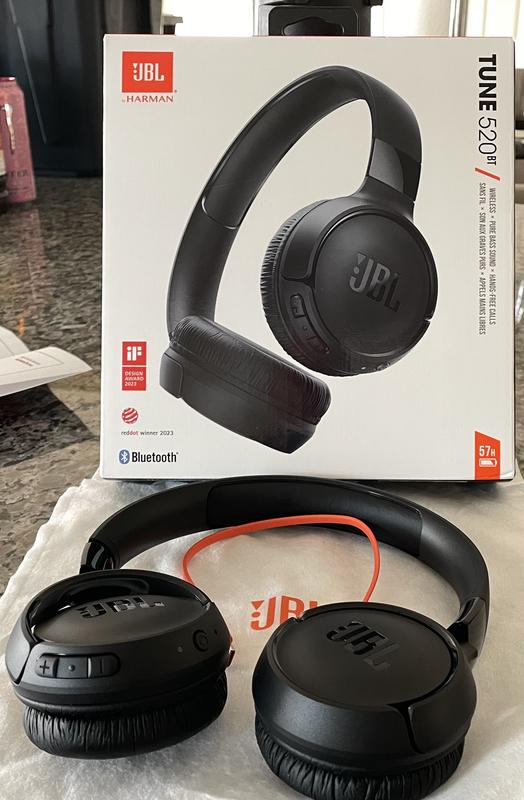 JBL White JBL Tune 520BT Bluetooth Wireless On-Ear Headphones